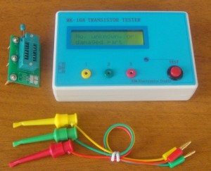 Transistor Tester Diode Triode Capacitance ESR Meter MOS PNP NPN + Clip + Socket eBay